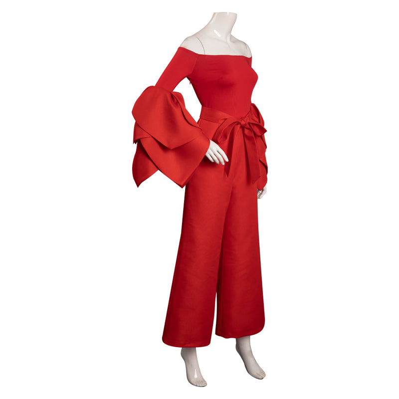 falling for christmas red dress Falling For You Midi Dress