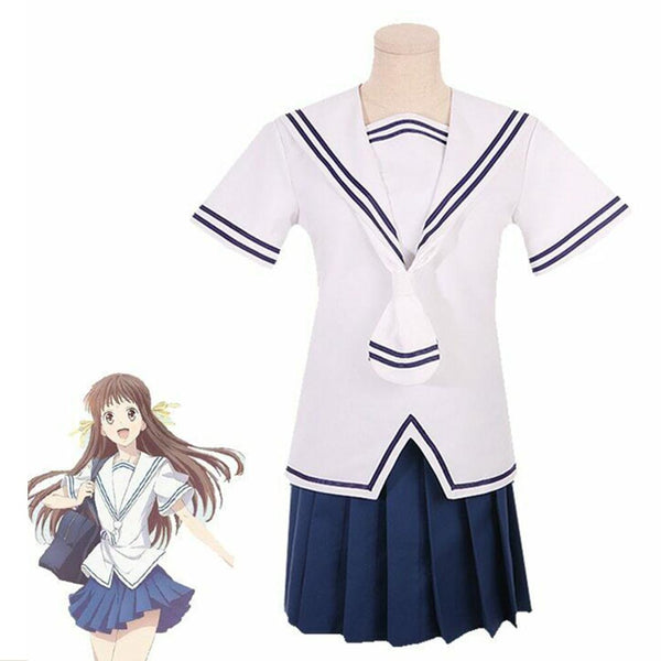 Tohru Honda Cosplay Costume Summer School Uniform Girls Sailor Uniform