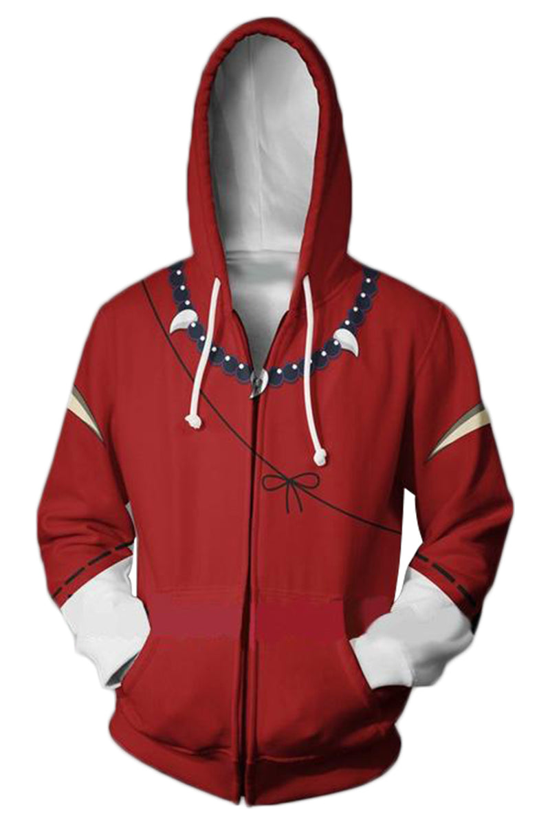 Anime  Merchandise  Hoodie 3D Zip Up Sweatshirt Unisex