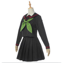Nezuko Kamado Sailor Uniform Female Girls Cosplay Costume