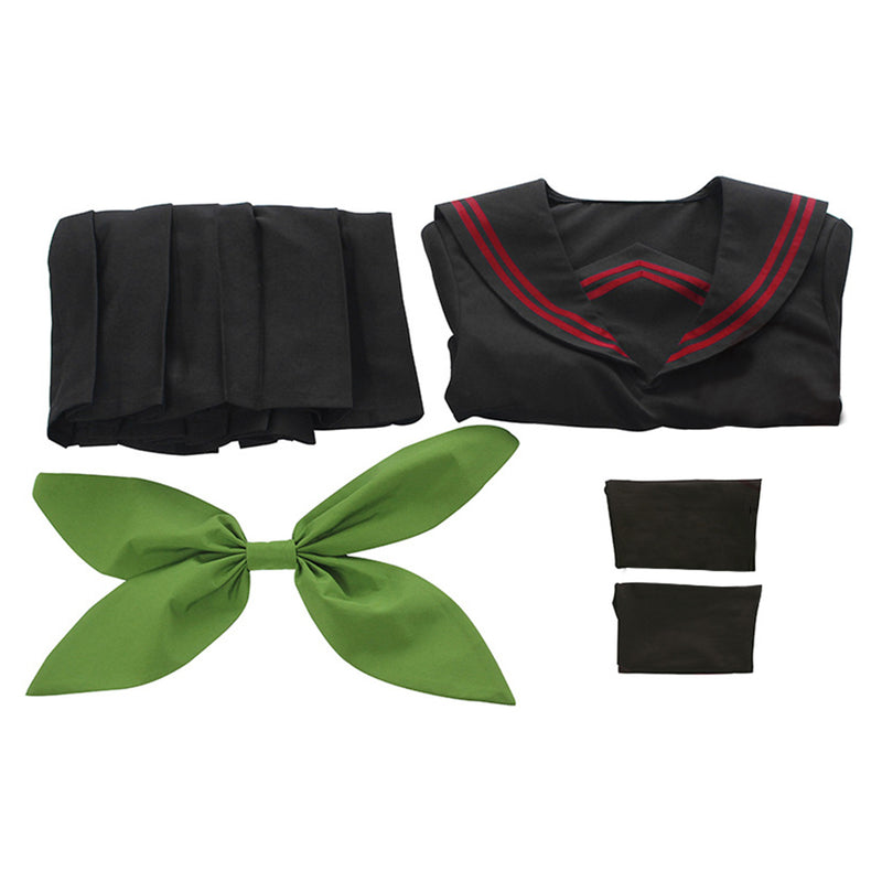 Nezuko Kamado Sailor Uniform Female Girls Cosplay Costume