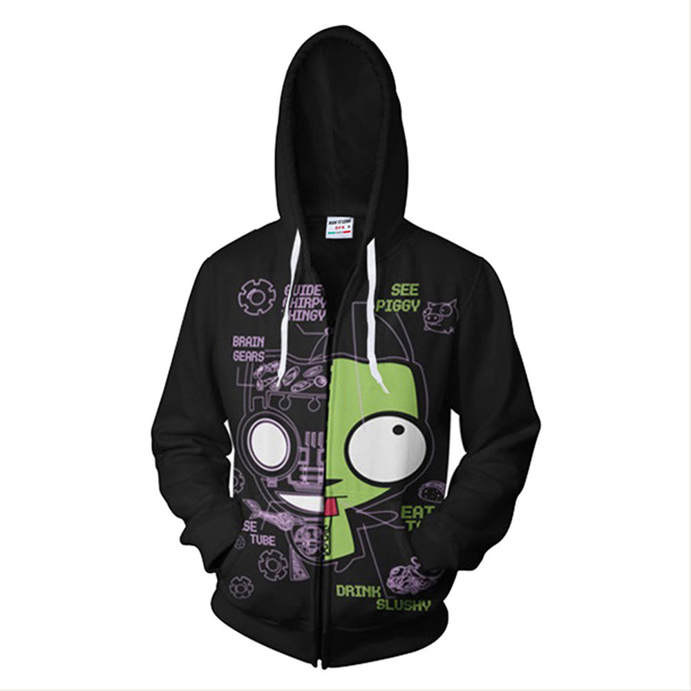 Invader Zim sold Zip Up Jacket