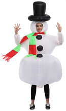 Inflatable Christmas Snowman Adult Size Cosplay Costume