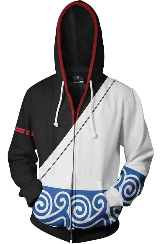 Sakata Gintoki Hoodie 3D Zip Up Sweatshirt Unisex