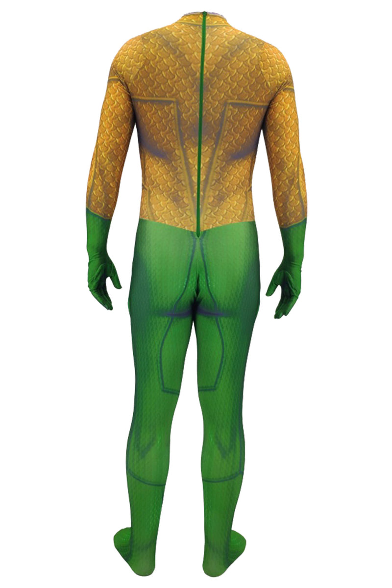Aquaman Arthur Curry Jumpsuit Outfit Cosplay Costume