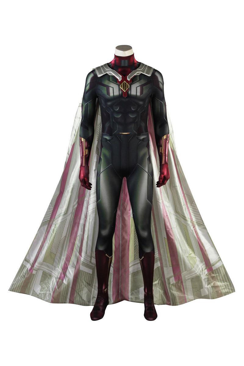 Avengers Infinity War Vision Outfit Superhero Halloween Cosplay Costume