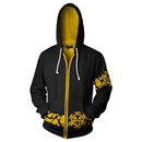 Unisex One Piece Trafalgar Law Cosplay Hoodie 3D Printed Sweatshirt Men Women Casual Zip Up Streetwear