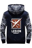 Tom Clancy's Rainbow Six Siege Lesion ELAS Hoodie Thich Windter Jacket Camouflage