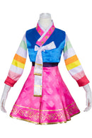 Overwatch OW DVA Hana Song Korean traditional cosplay costume