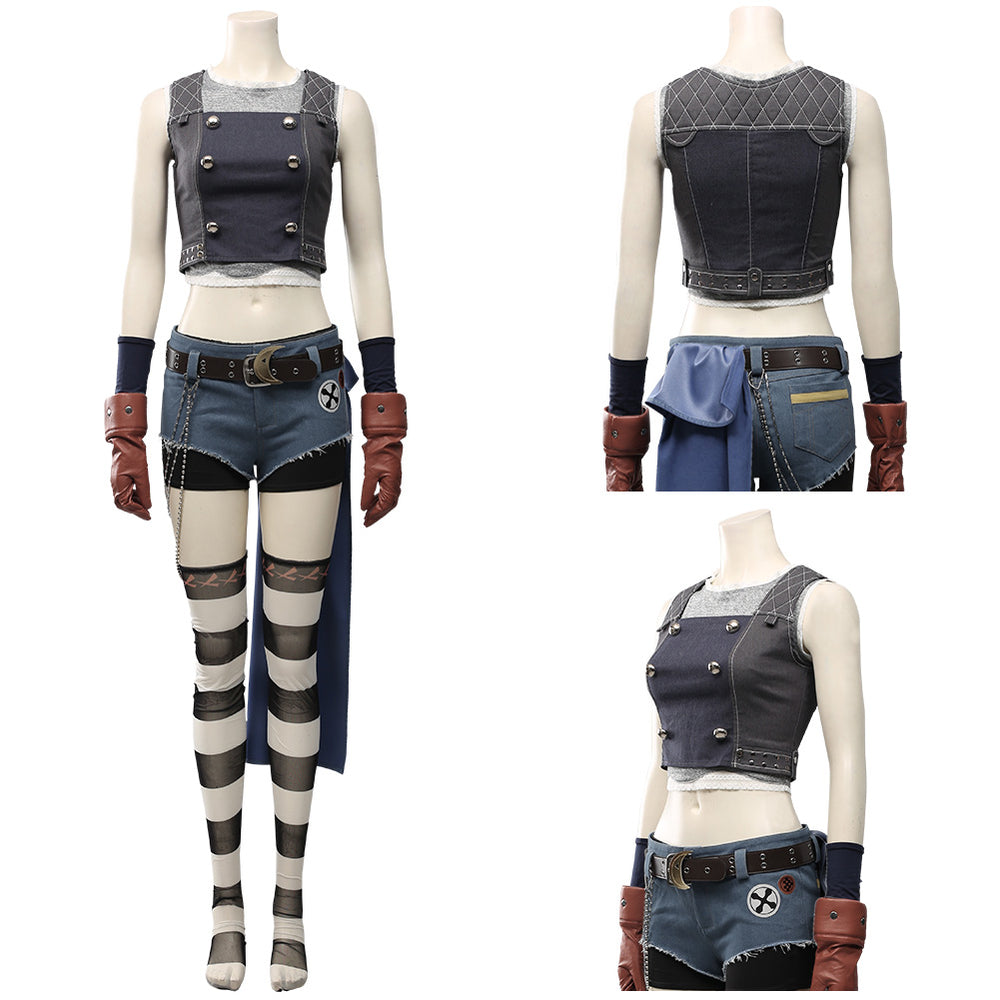 Final Fantasy VII Remake-Kyrie Canaan Women Uniform Outfit Halloween C