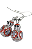 BB8 3D Drop Earrings Robot Pendant  Cosplay Accessories
