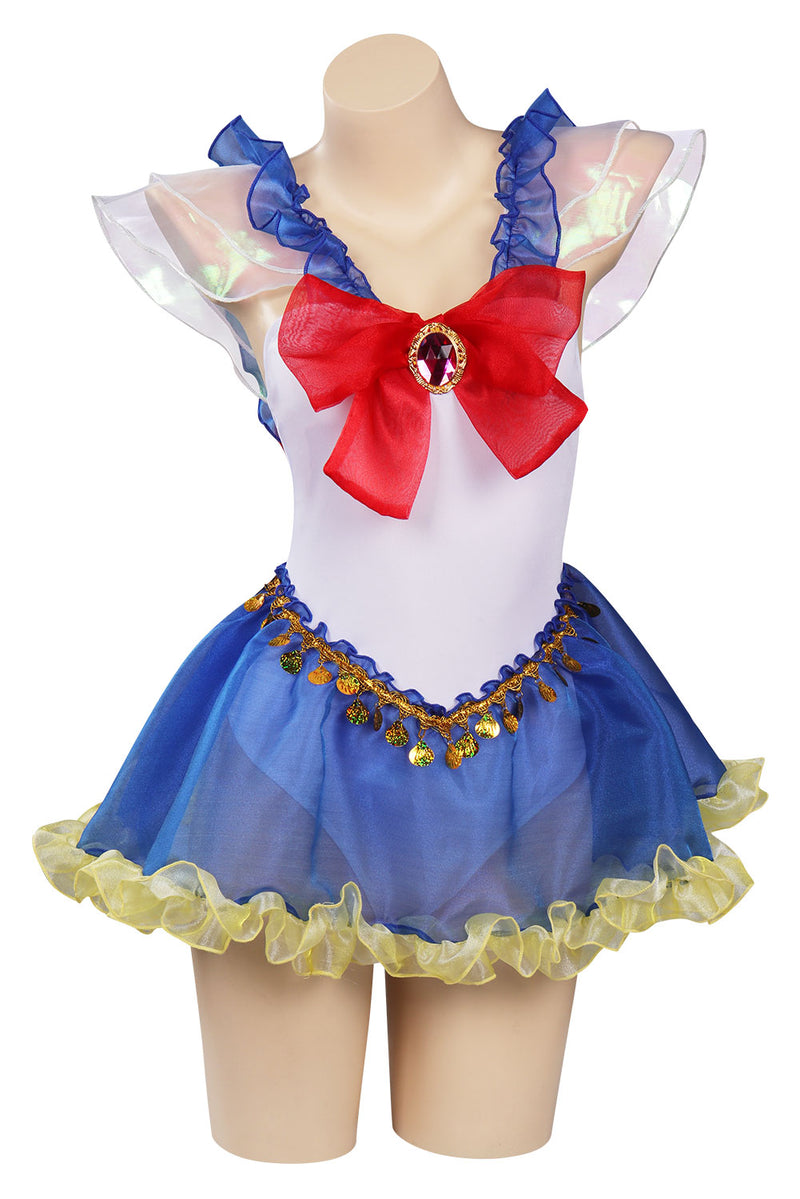 Woman Sailor Moon Tsukino Usagi Swimsuit Cosplay Costume Jumpsuit Swimwear