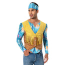 Adult 70s Hippie Cosplay Costume Retro Disco Fancy Dress Outfits Halloween Carnival Suit