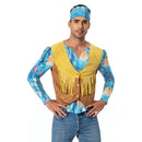 Adult 70s Hippie Cosplay Costume Retro Disco Fancy Dress Outfits Halloween Carnival Suit