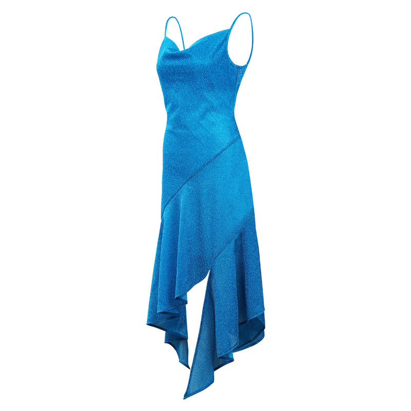 1970s vintage disco dresses Women 1970S Vintage Disco Dress Asymmetric Camisole Dress Cosplay Costume Halloween Carnival Suit