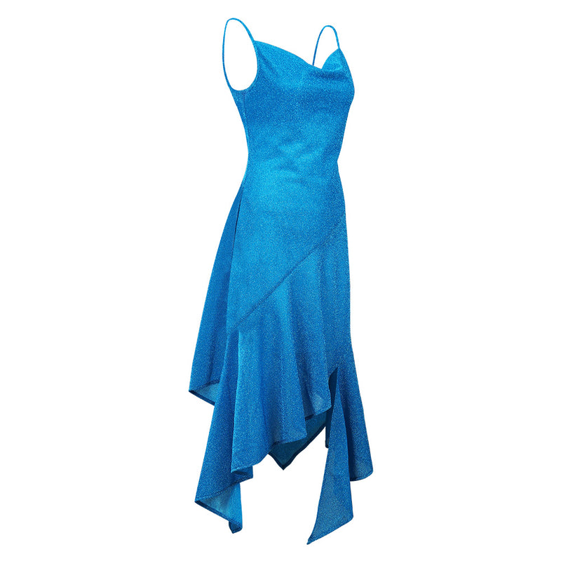Women 1970S Vintage Disco Dress Asymmetric Camisole Dress Cosplay Costume Halloween Carnival Suit Women 1970S Vintage Disco Dress Asymmetric Camisole Dress Cosplay Costume Halloween Carnival Suit