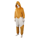 Gudetama: An Eggcellent Adventure Gudetama Cosplay Costume Jumpsuit Sleepwear Onesies Pajamas Outfits