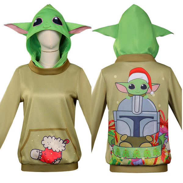 Yoda baby Original Design Hoodies Sweatshirt Cosplay Costume Outfits