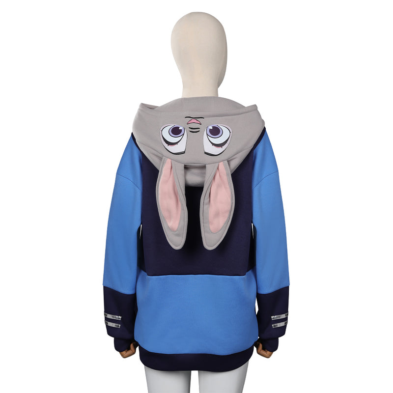 Adult Zootopia Judy Original Design Cosplay Costume Hoodies Sweatshirt Halloween Costume