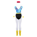 6Pcs/set Adult Women 80s Hippie Disco Cosplay Costume Outfits Sportwear Retro Halloween Carnival Suit