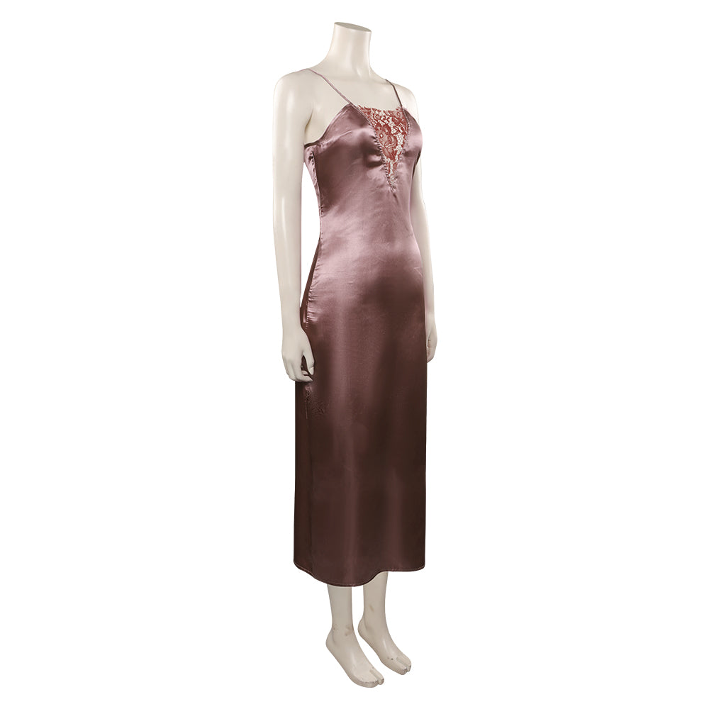 the menu silk dress The Menu Margot Cosplay Costume Dress Outfits Halloween Carnival Suit