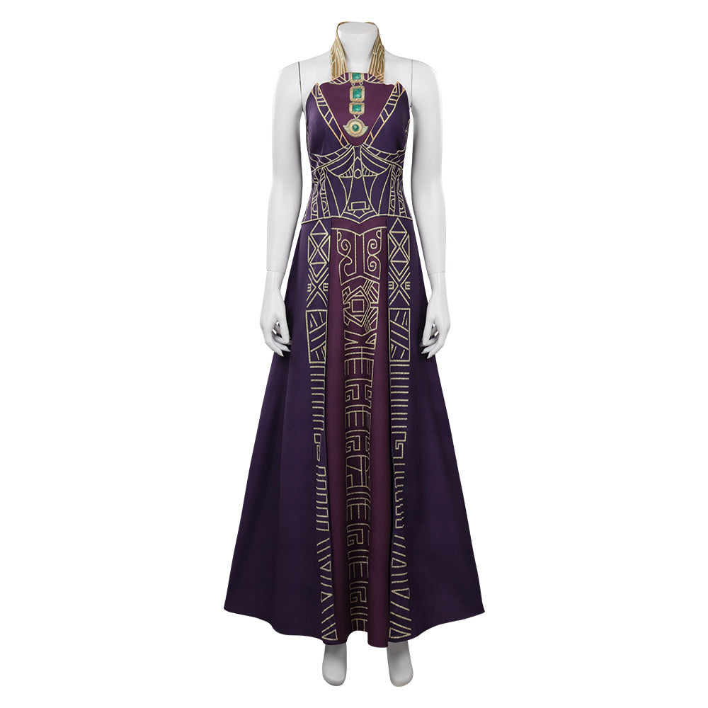 queen ramonda purple dress The Queen Ramonda. Approved character concept art I did for  #wakandaforever Costume design and production @therealruthecarter  @stacy_r_caballero . . . #blackpanther #ramonda #marvel #marvelcomics  #movie #character #characterconceptart #design #cloth