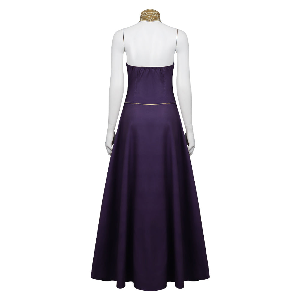 queen ramonda purple dress Black Panther: Wakanda Forever Costume Designer on Queen Ramonda's Wardrobe