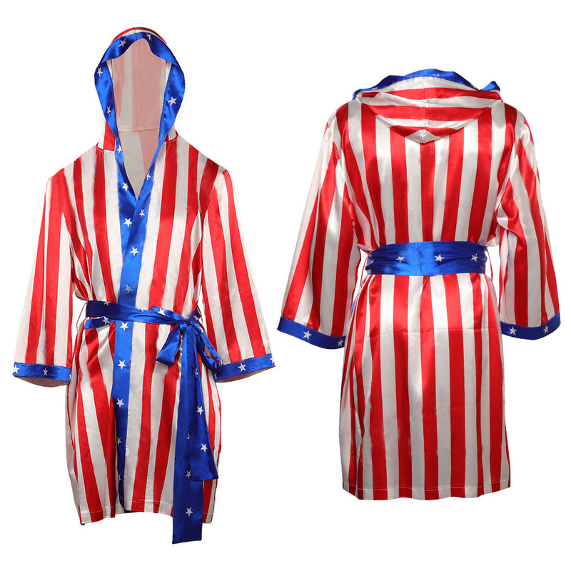 Creed3 Adonis Creed Cosplay Costume Robe Belt Outfits Halloween Carnival Party Suit