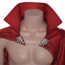 DS Men Red Cosplay Costume Cloak Outfits