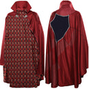 DS Men Red Cosplay Costume Cloak Outfits