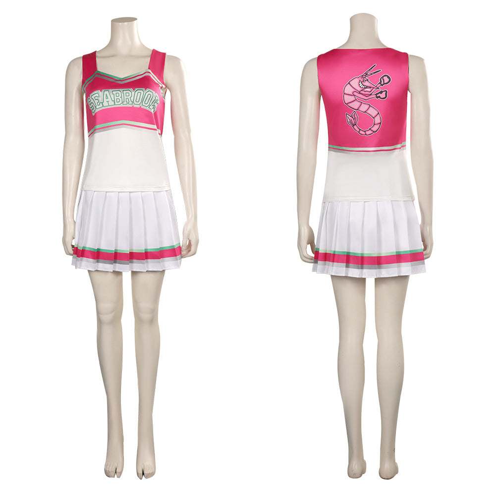 Zombies 3 Cheerleader Cosplay Costume Dress Outfits Halloween Carnival