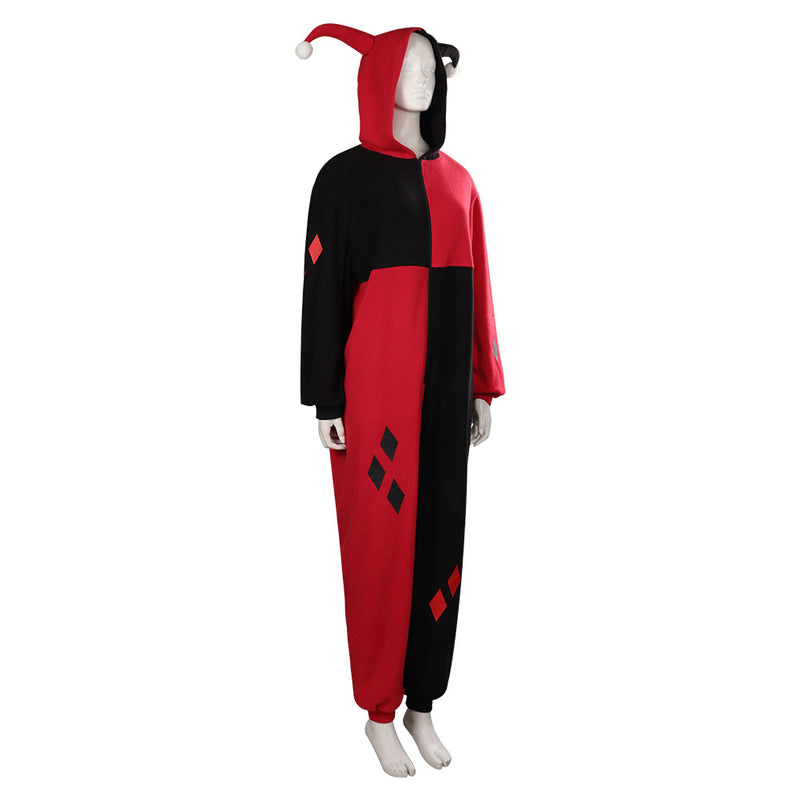 Harley Quinn/Harleen Quinzel Cosplay Costume Adult Jumpsuit Sleepwear Pajams