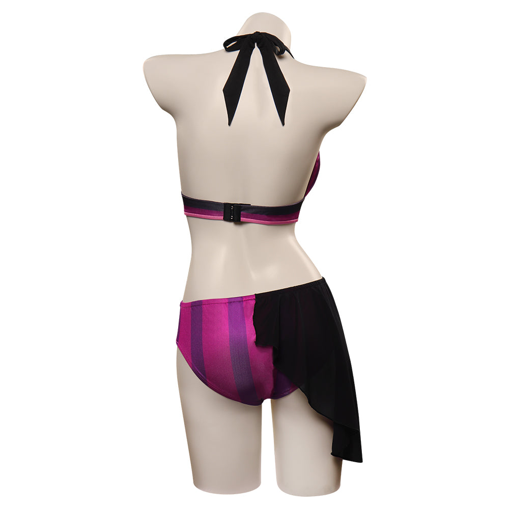 LoL Jinx Original Design Swimsuit Cosplay Costume Two-Piece Swimwear O