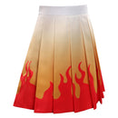 Rengoku Kyoujurou Cosplay Costume Pleated Skirt Halloween Carnival Suit