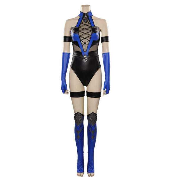 Mortal Kombat 4 Kitana Cosplay Costume Jumpsuit Outfits Halloween Carnival Suit