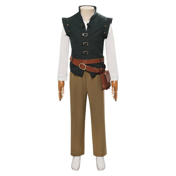 Kids Children Flynn Rider Cosplay Costume Outfits Halloween Carnival Suit
