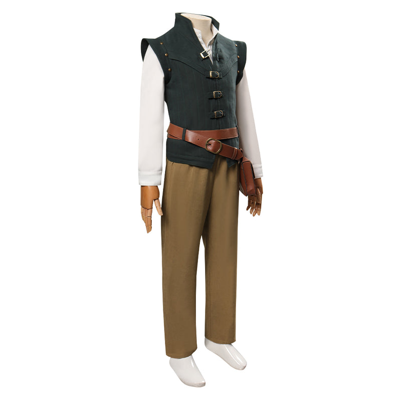 Kids Children Tangled  Flynn Rider Cosplay Costume Outfits Halloween Carnival Suit
