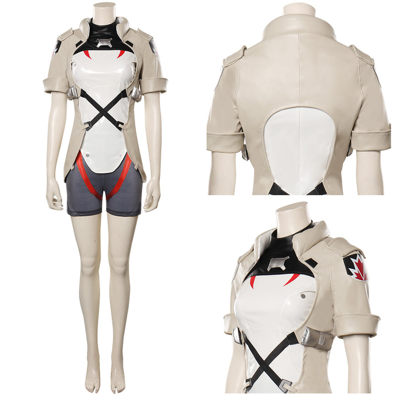 Overwatch Sojourn /Vivian Chase Cosplay Costume Outfits Halloween Carnival Suit
