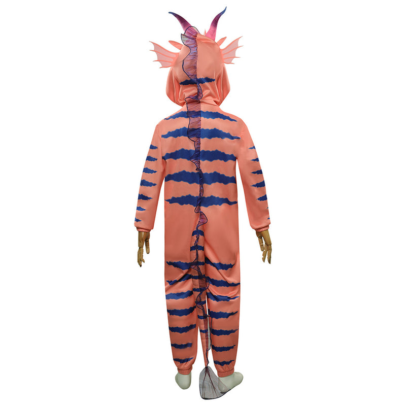 Kids Luck The Dragon Cosplay Costume Jumpsuit Pajamas Sleepwear Outfits Halloween Carnival Suit