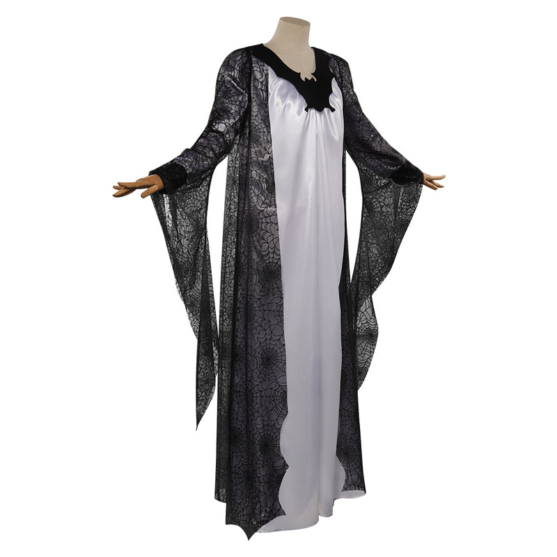 The Munsters Lily Munster Cosplay Costume Dress Outfits Halloween Carnival Suit