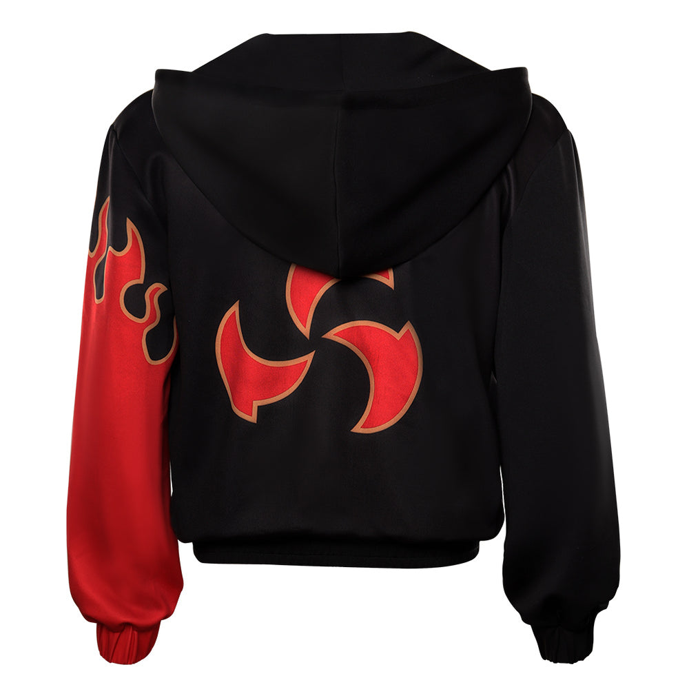 u*5様 K's Game 赤 ジャンパー Tekken: Bloodline Kazama Jin Cosplay Costume Hoodie Coat Outfits