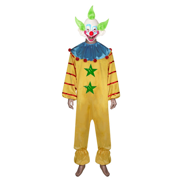 Adult Killer Klowns From Outer Space Shorty Cosplay Costume Jumpsuit Halloween Carnival Suit