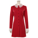 Chilling Adventures of Sabrina Season4-Sabrina Spellman Cosplay Costume Red Dress Outfits