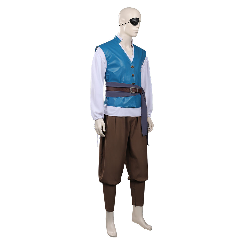 Medieval Vikings Pirate Cosplay Costume Shirts Vest Pants Outfits Hall