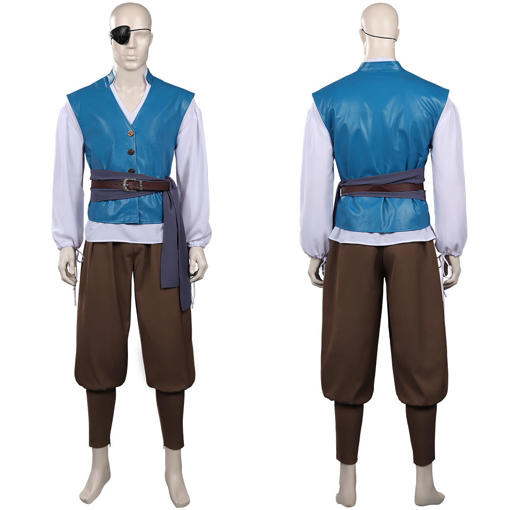 Medieval Vikings Pirate Cosplay Costume Shirts Vest Pants Outfits Hall