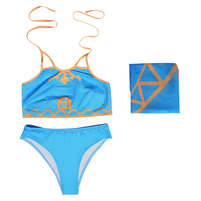 Breath of the wildPrincess Zelda - Three-Piece Sexy Swimsuit Cosplay Costume Breath of the wildPrincess Zelda - Three-Piece Sexy Swimsuit Cosplay Costume