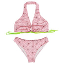 Kamado Nezuko Swimsuit Cosplay Costume Two-Piece Swimwear Outfits Halloween Carnival Suit