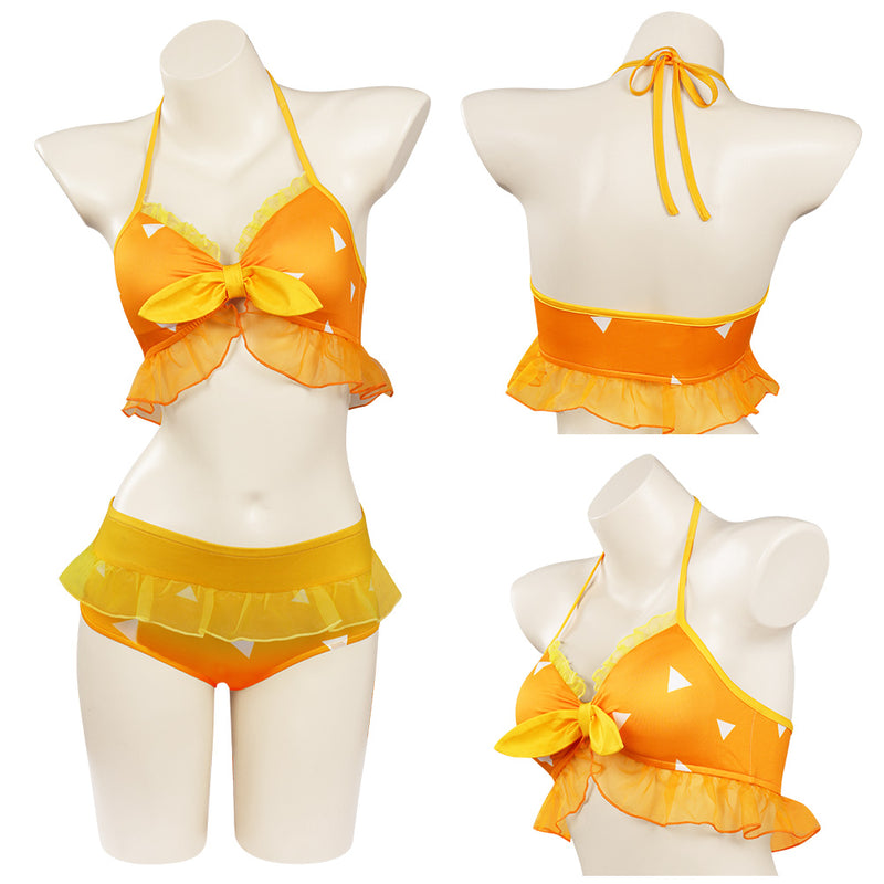 Anime Swimsuit Cosplay Costume  Two-Piece Bikini Swimwear Outfits