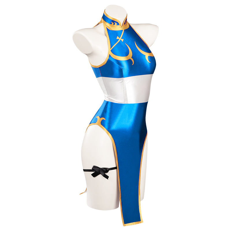 Street Fighter(SF) Chun-Li Original Design Sexy Swimsuit Cosplay Costume Swimwear Outfits