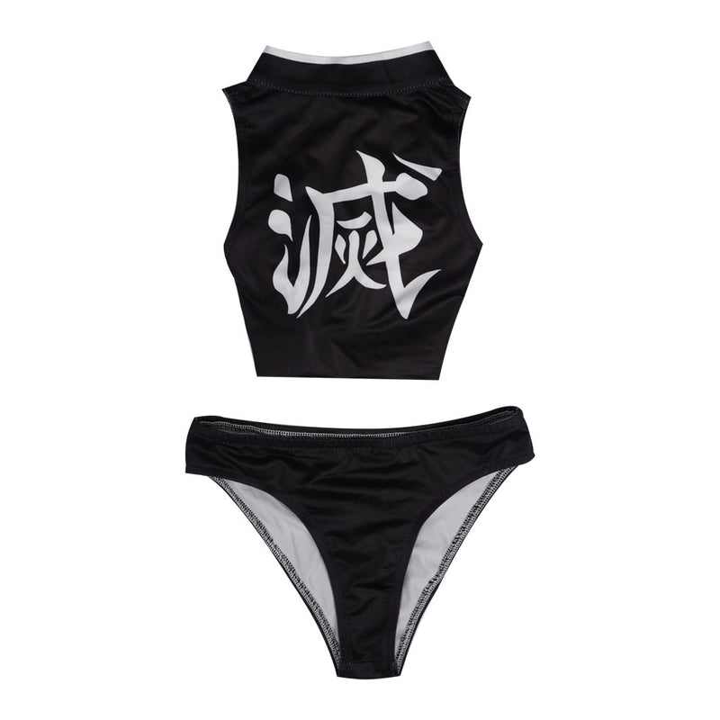 Kids Girls  Uzui Tengen Swimsuit Cosplay Costume Jumpsuit Swimwear Outfits